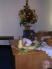 Part of the communion table display